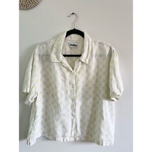 Holiday by Emma Mullholland Linen Checkered Top